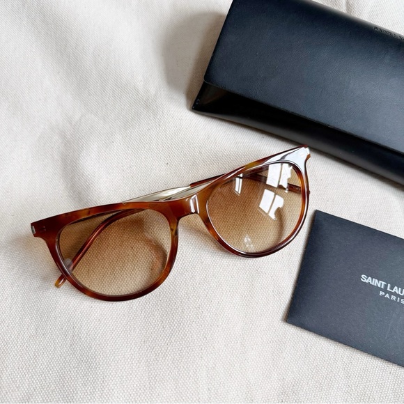 Saint Laurent Cat Eye Brown Havana Sunglasses main image 6